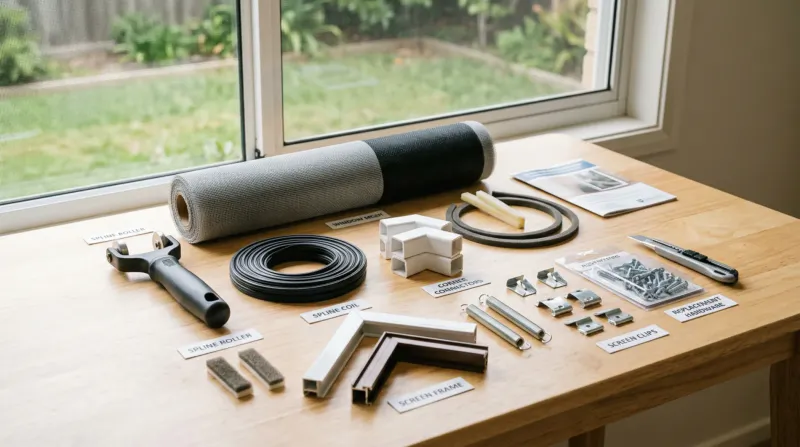 Window insect screen accessories