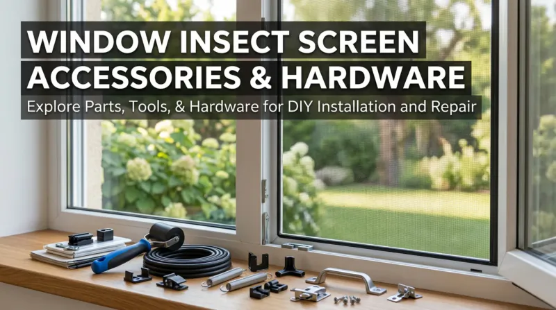 Window mosquito net accessories