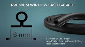 Window Sash Gasket WAP-F-010