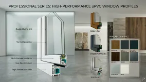 PVC Window Profile ECO GLAZE 500