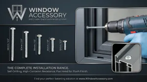 Aluminium Window Screws WAP130
