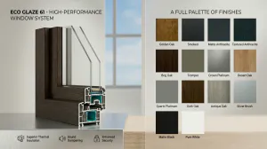 PVC Window Profile ECO GLAZE 61