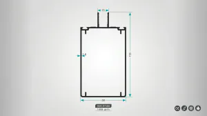 Glass Roof Aluminium Profiles WA-8148