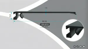 Aluminium Profiles for Terrace Roofs WA-8114