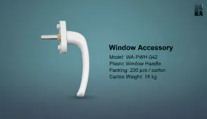 Plastic Window Handle for uPVC Windows WA-PWH-042