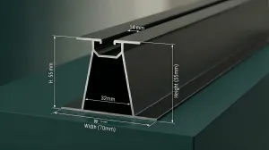 Aluminium Profiles for Solar Panel Mounting WA-971