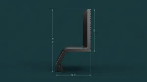 Custom Aluminium Profiles for PV Mounting Systems WA-912
