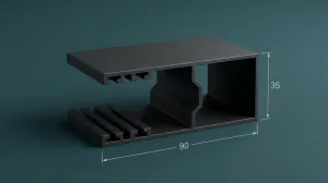 Window Shutter Aluminium Profiles WA-1550