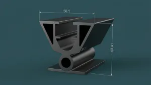Aluminium Solar Mounting Profiles WA-487