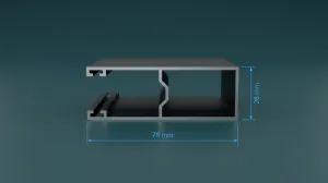 Aluminium Roller Shutter Profiles WA-1540