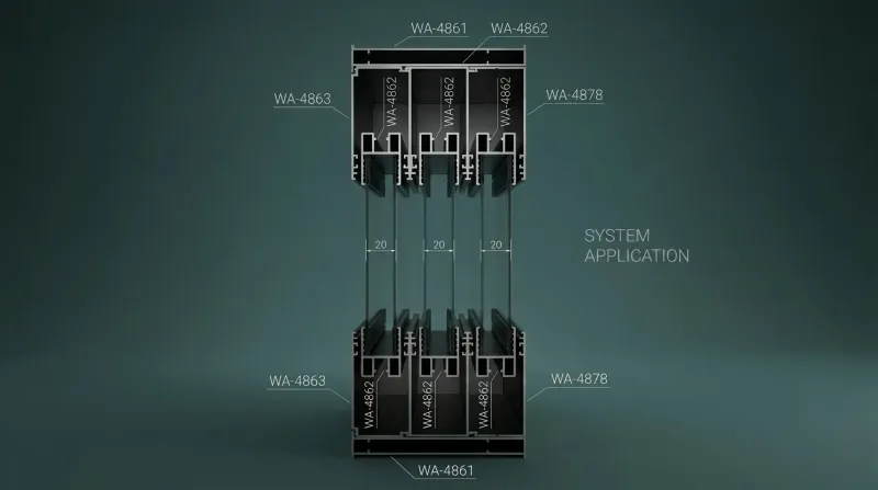 Guillotine Window Aluminium Profiles