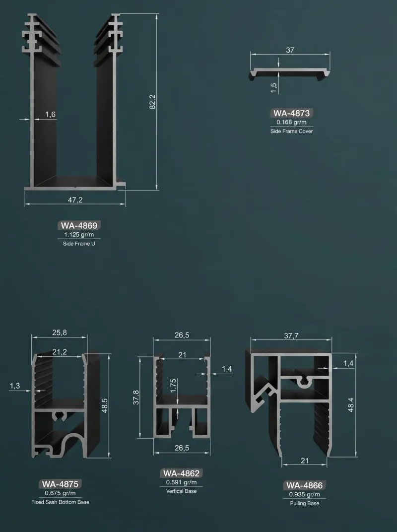 Glass Balcony Guillotine Window