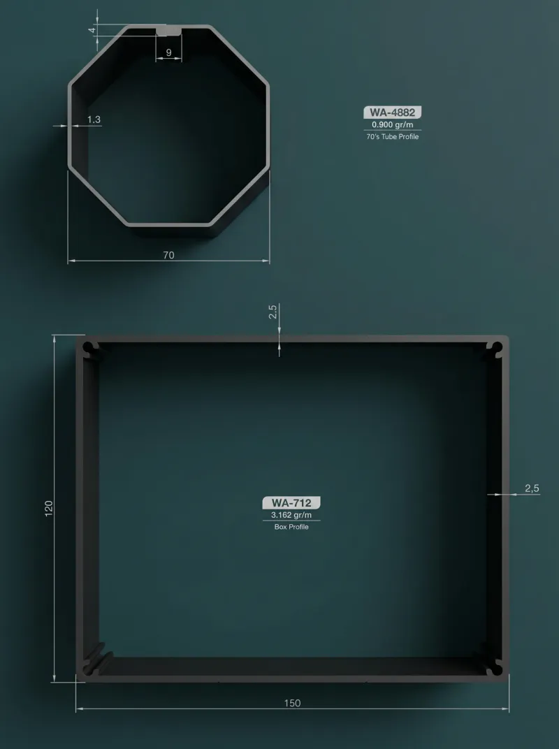 Aluminium Guillotine Window Profiles