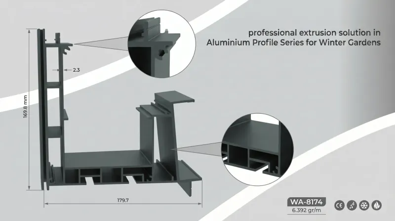 Aluminium Profile for Winter Gardens WA-8174