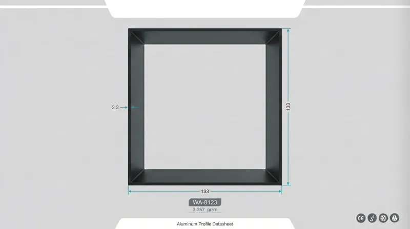 Aluminium Profiles for Sunrooms WA-8123