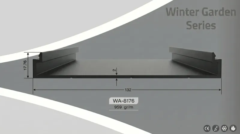Aluminium Winter Garden Profiles WA-8176