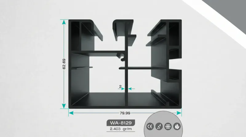 Aluminium Pergola Profiles WA-8129