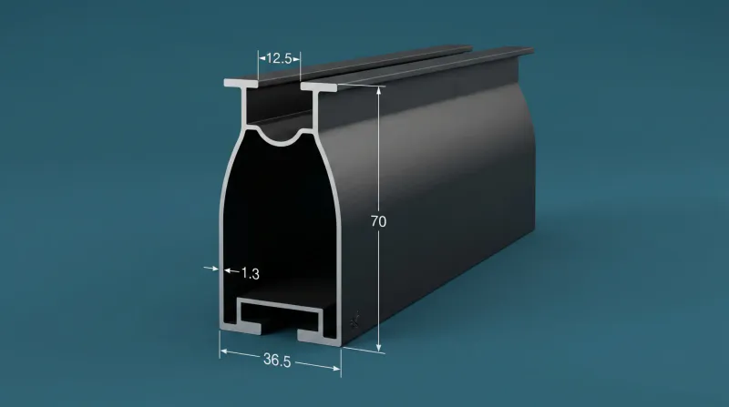 Aluminium PV Mounting Profiles WA-364