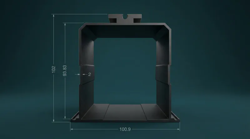 Aluminium Profiles for Solar Panel Mounting WA-22119