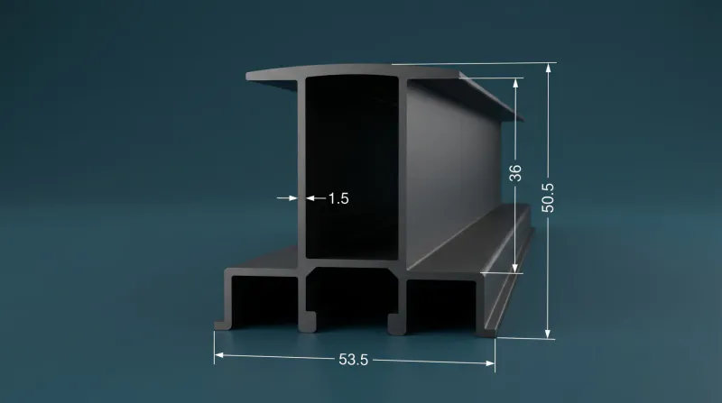 Aluminium Profiles for Solar Module Mounting WA-22118