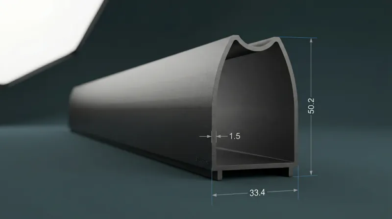 Aluminium Solar Mounting Profiles WA-497
