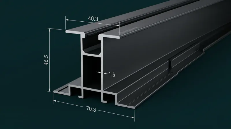 Solar Module Mounting Profiles WA-713