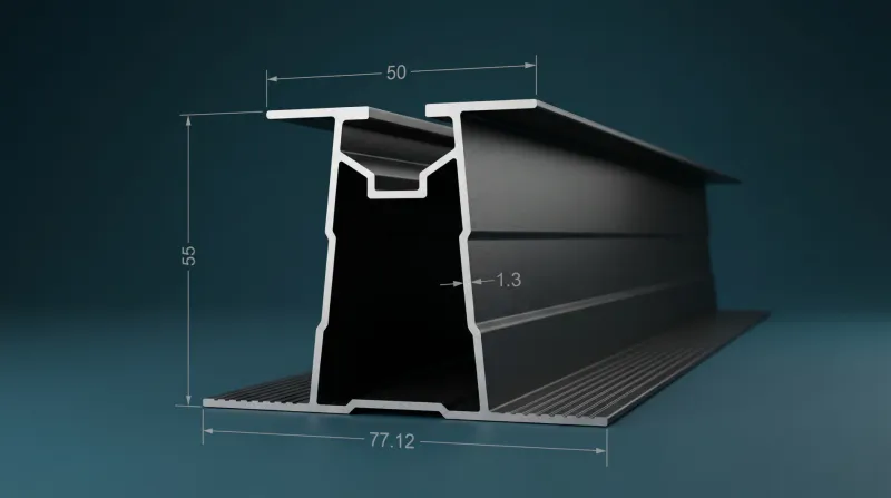 Aluminium Profiles for PV Mounting Systems WA-833
