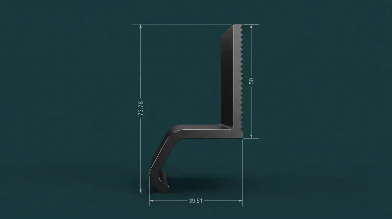 Custom Aluminium Profiles for PV Mounting Systems WA-912