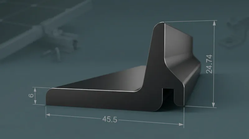 Aluminium Profiles for Rooftop Solar Systems WA-386