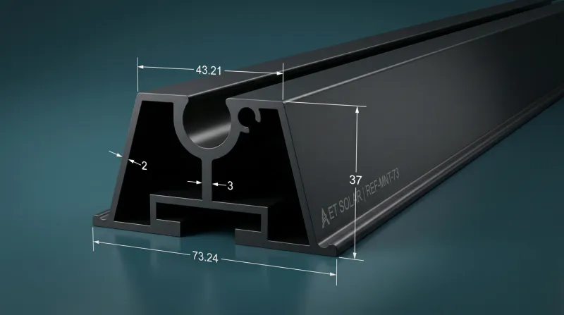 Aluminium Profiles for PV Mounting Systems WA-489