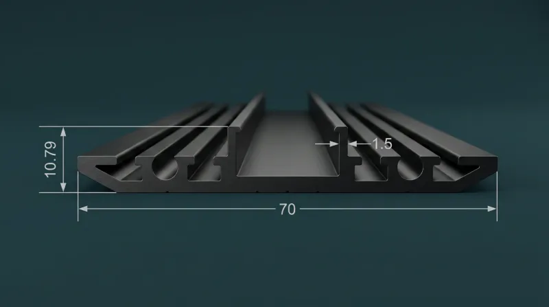 Aluminium Profiles for PV Roof Mounting WA-915
