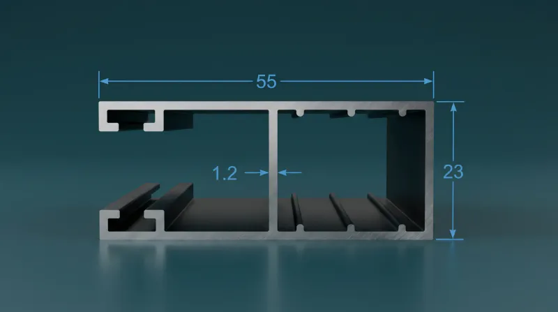 Roller Shutter Aluminium Profiles WA-1530