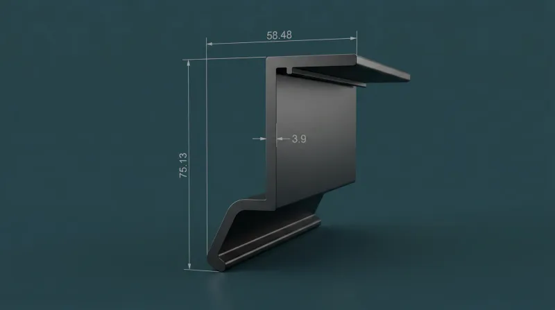 Roof Mounting Aluminium Profiles for Solar Modules WA-895