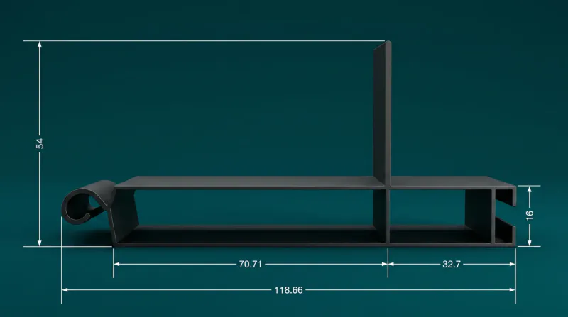 Aluminium Profiles for Roller Shutter Systems WA-1561